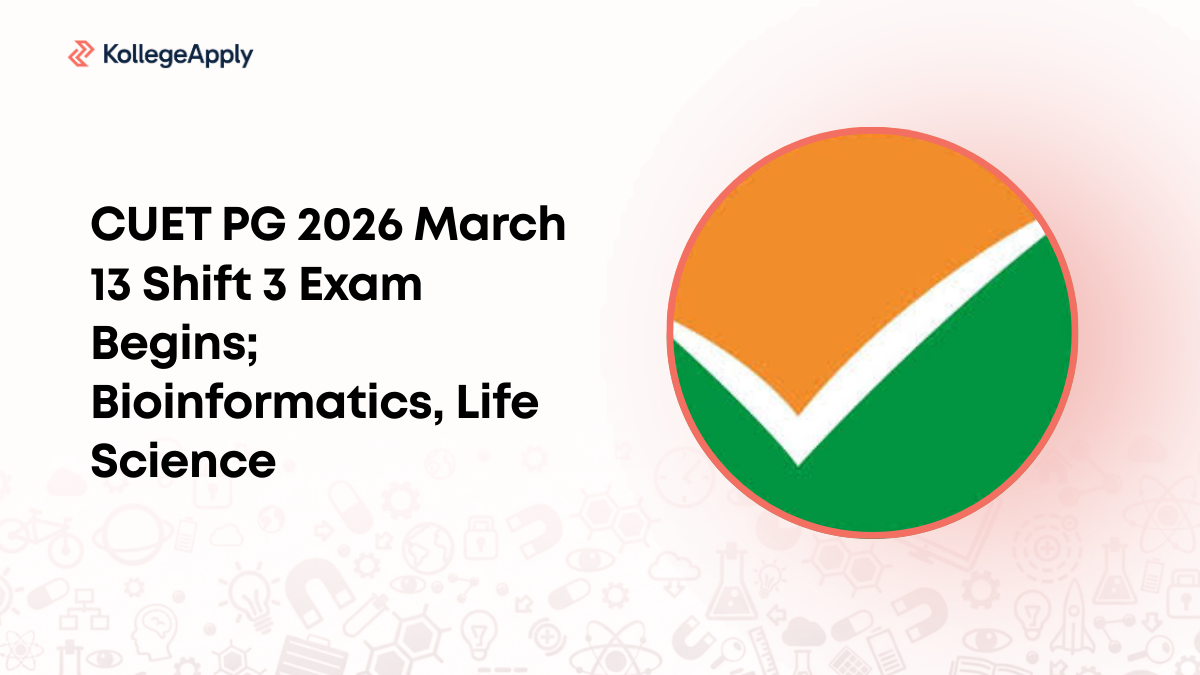 CUET PG 2026 March 13 Shift 3 Exam Begins; Bioinformatics, Life Science
