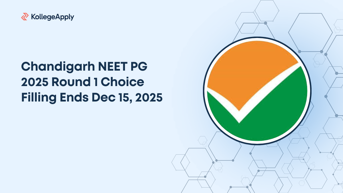 Chandigarh NEET PG 2025 Round 1 Choice Filling Ends Dec 15, 2025