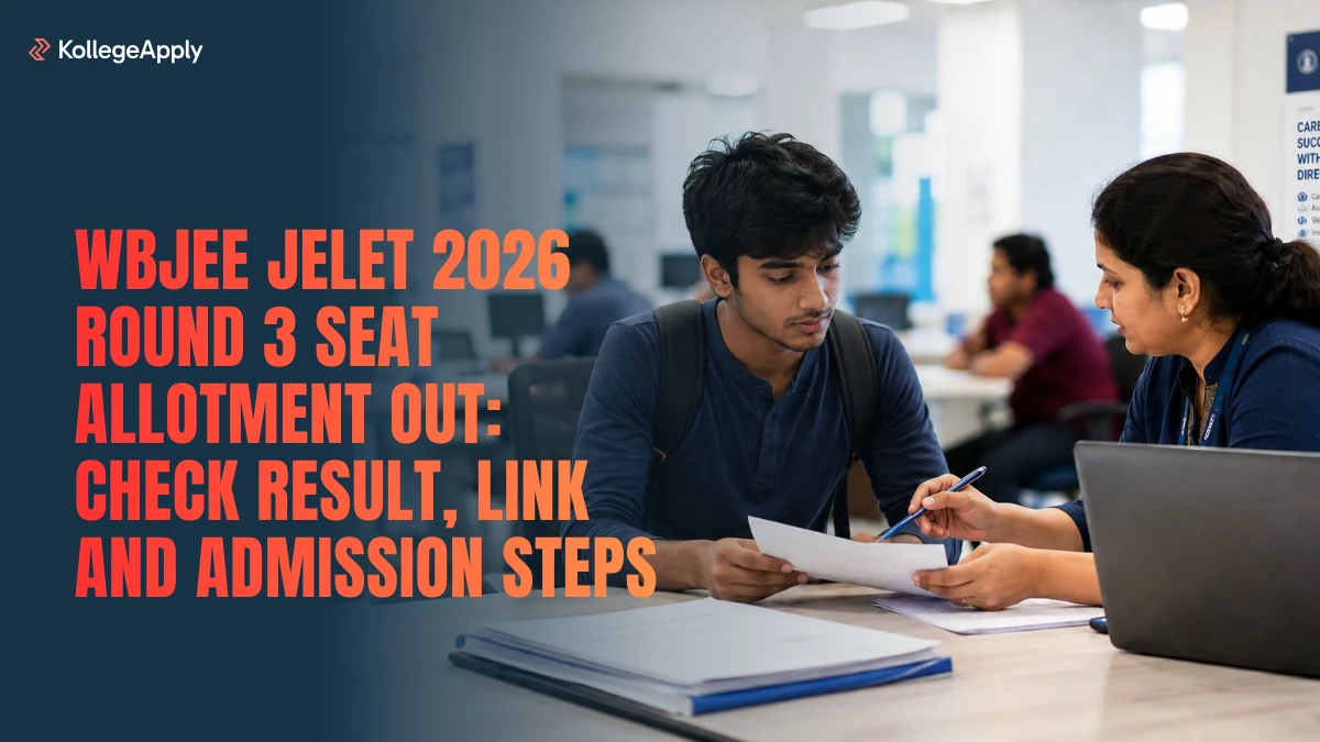 WBJEE JELET 2026 Round 3 Seat Allotment Out: Check Result, Link and Admission Steps Here
