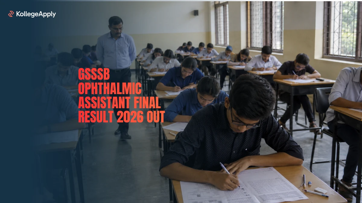 GSSSB Ophthalmic Assistant Final Result 2026 Out                       
